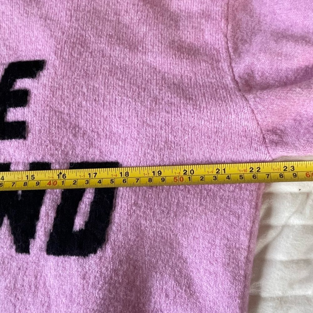 H&M Divided Pink Wool & Elastane Blend Pink “Love Around You” Sweater Size M - Picture 5 of 7